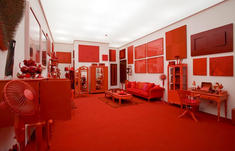 Instalación "Desvío hacia el rojo" - Cildo Meireles, Instituto Inhotim, Brumadinho MG