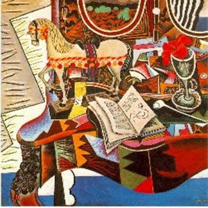Obra de Joan Miró, Caballo, Pipa y Flor Roja