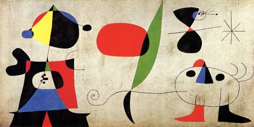 Fotografía de Joan Miró trabajando, por Joaquim Gomis