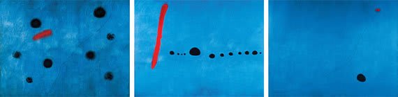 Pintura de Joan Miró, Blue I, II, III