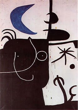 Pintura abstracta de Joan Miró