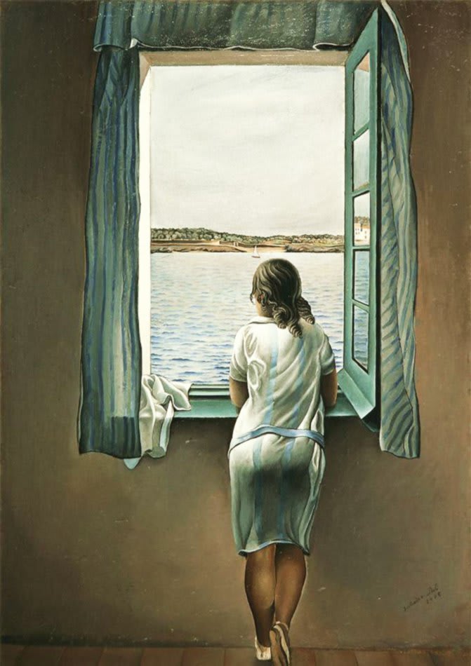 Salvador Dalí - Muchacha en la ventana