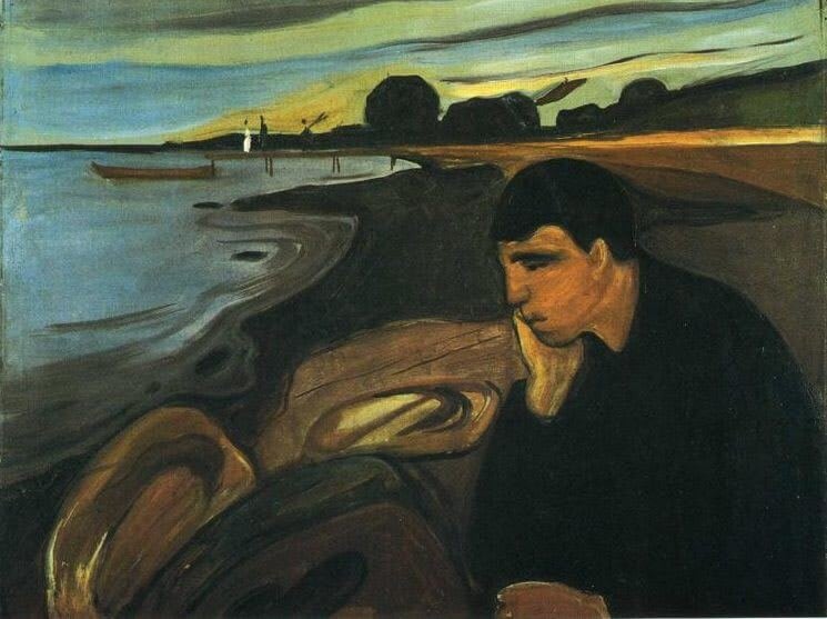Melancholy. Edvard Munch. 1894