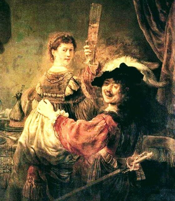 Rembrandt's Self-Portrait with his Wife Saskia