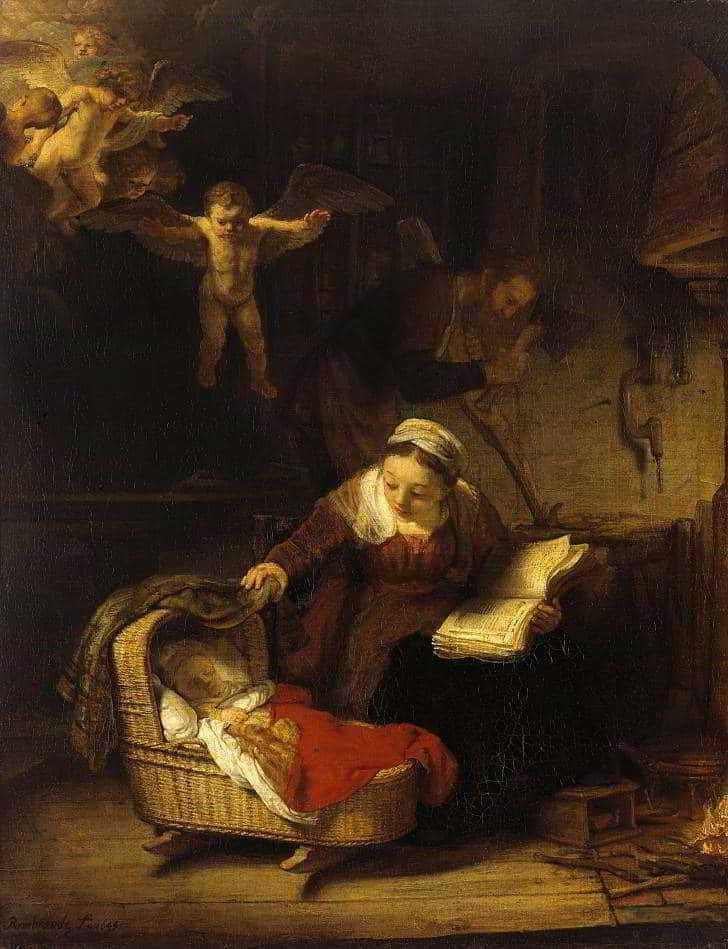 Holy Family with Angels