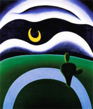 A Lua (The Moon) by Tarsila do Amaral, 1928.