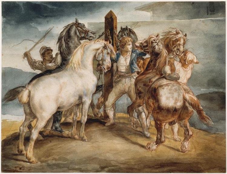 Le Marché aux chevaux.