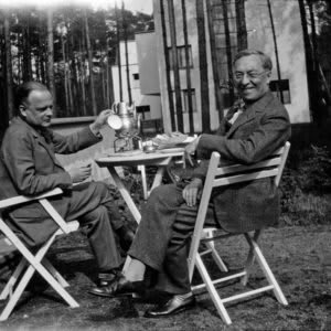 Paul Klee e Wassily Kandinsky a Dessau. Germania. 1929