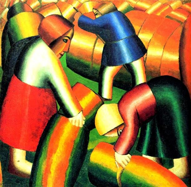 Pintura La Cosecha de Kazimir Malevich