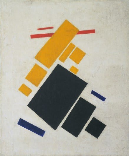 Pintura Avión volando de Kazimir Malevich