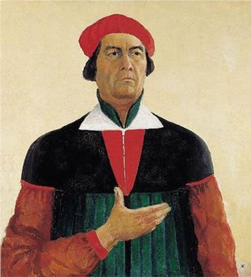 Pintura Autorretrato de Kazimir Malevich