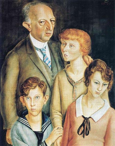 Portrait de famille. Otto Dix. 1925