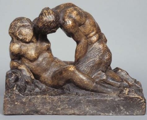 Ninfa y Sátiro, de Theodore Géricault