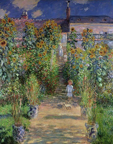 Jardín en Vétheuil - Claude Monet