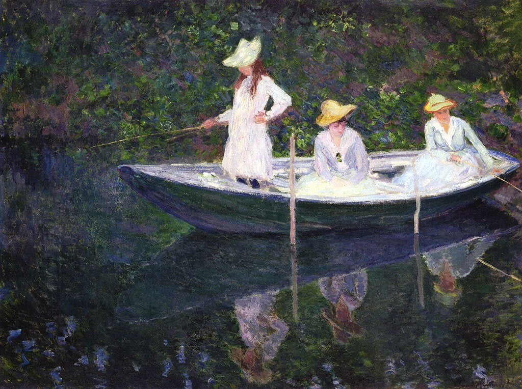 El Barco en Giverny. Claude Monet. 1887.