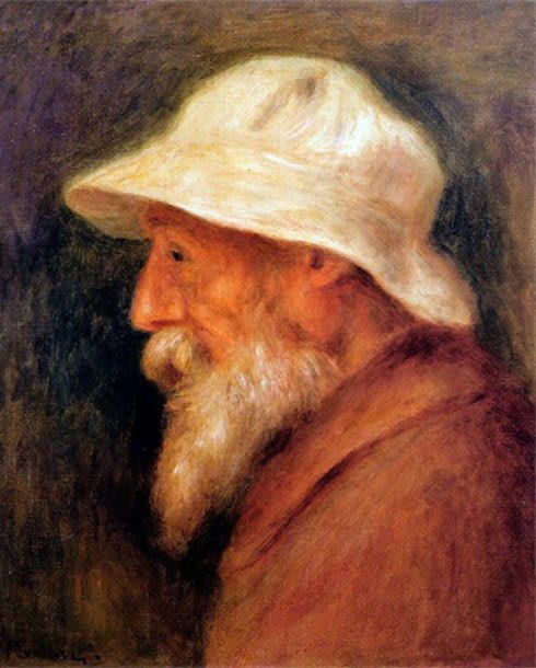 Autoritratto di Auguste Renoir del 1910, che esprime un animo aperto e gioioso nonostante le avversità.