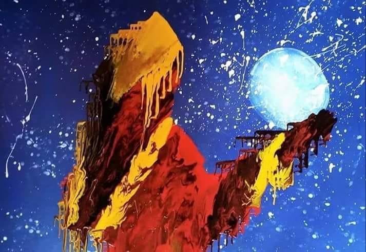 Pittura di Iansã, orixá guerriera e signora delle tempeste