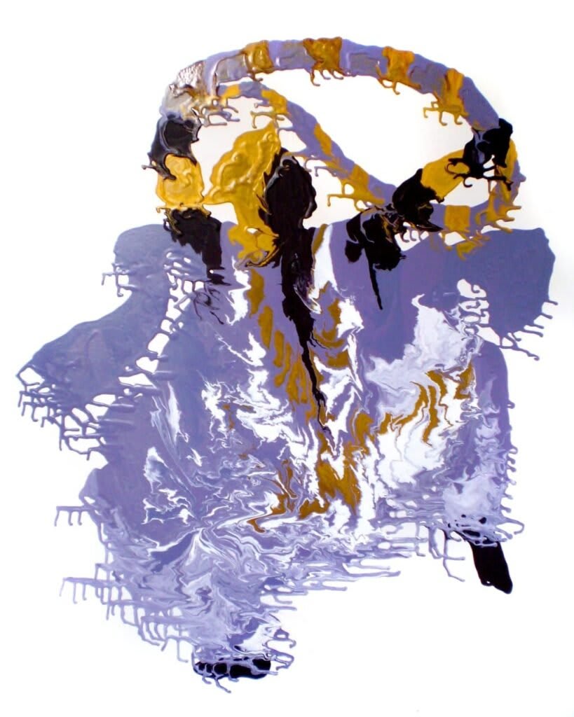 Pittura di Nanã, orixá della maternità e del ciclo vita-morte