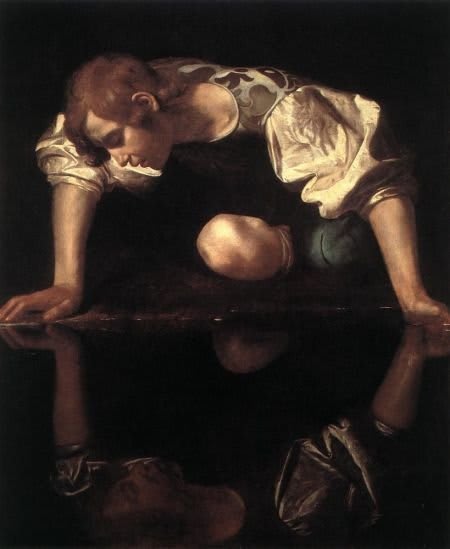 Narcissus, by Caravaggio