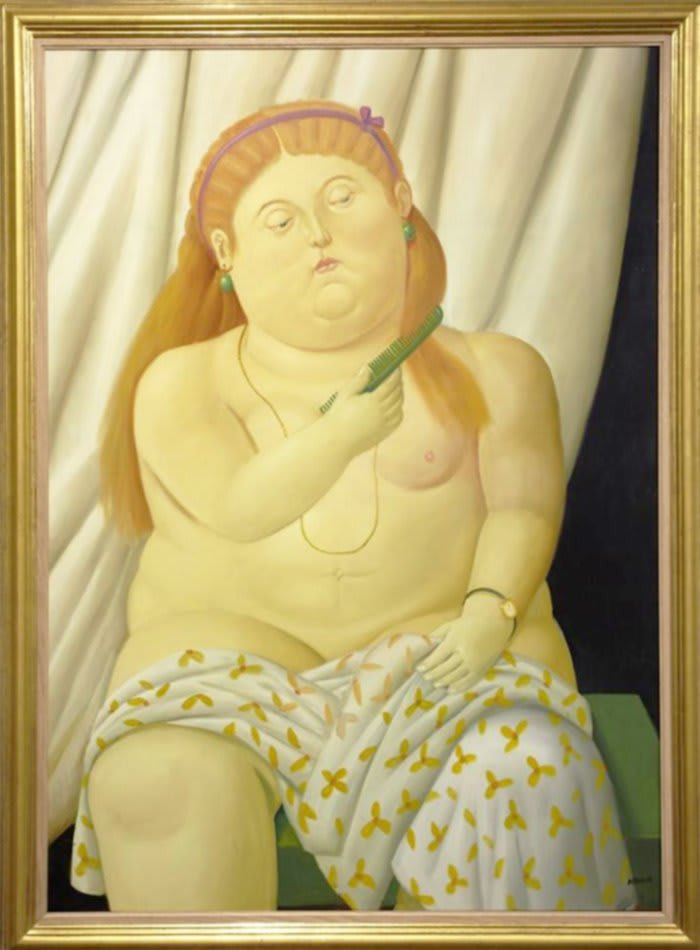 Fernando Botero - mujer peinándose