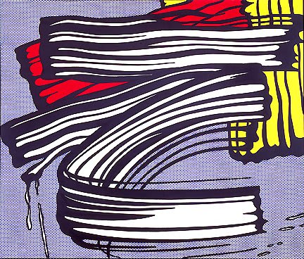 Dipinto 'Piccolo Grande Dipinto' di Roy Lichtenstein, olio e acrilico su tela, 1965, presso il Whitney Museum of American Art.
