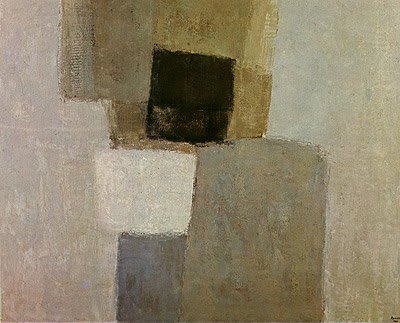 Œuvre abstraite d'Arcangelo Ianelli, datant de 1962.