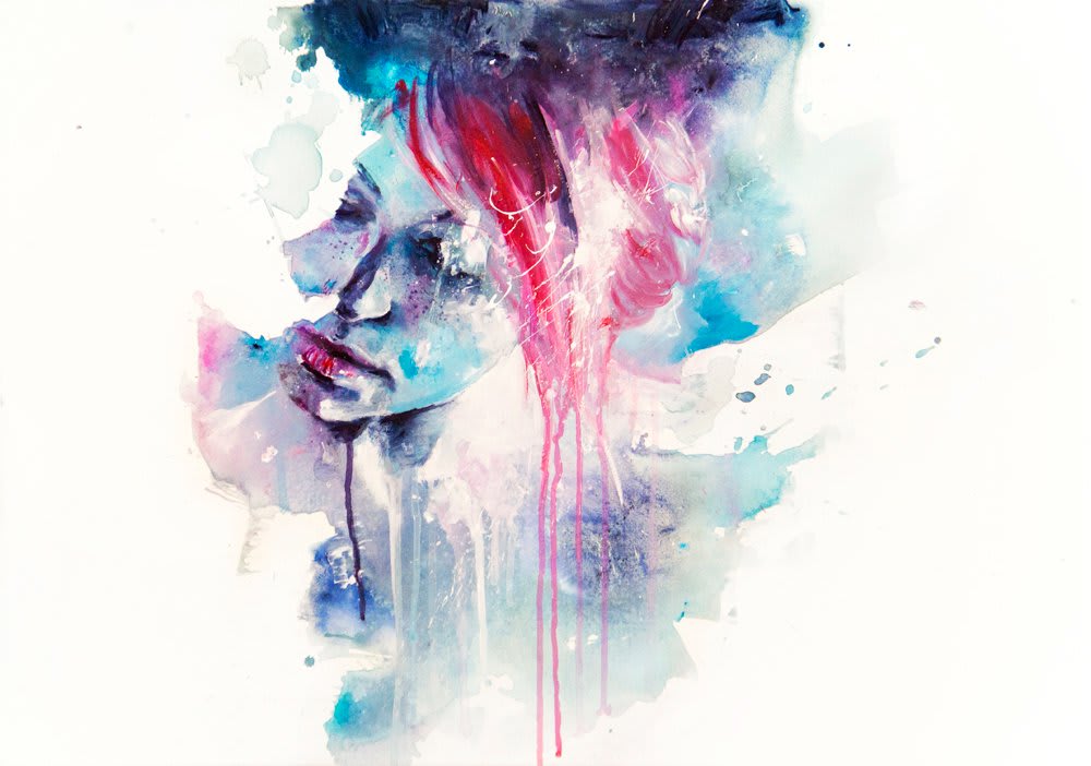 Biographie d'Agnes Cecile - aquarelle