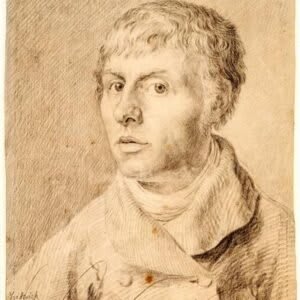 Autorretrato de Caspar David Friedrich, pintado en 1800.