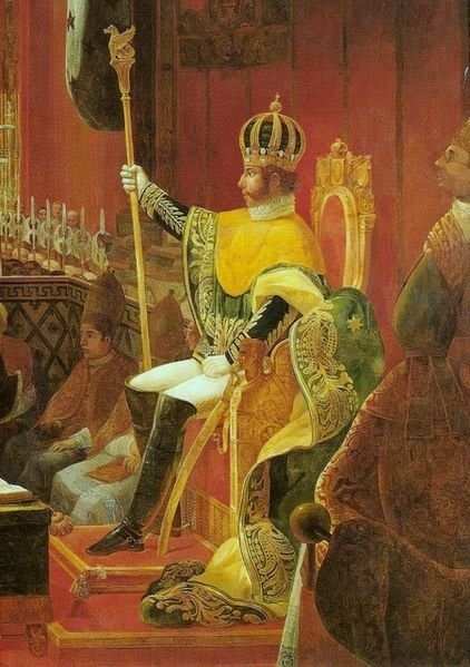 Coronación de Don Pedro I, según Jean-Baptiste Debret