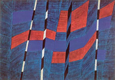 Alfredo Volpi - composición con franjas
