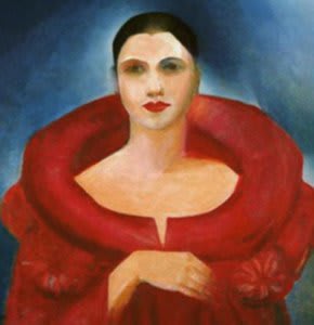 Photographie du Grupo dos Cinco, avec Tarsila do Amaral au centre, entourée des figures emblématiques du modernisme brésilien.