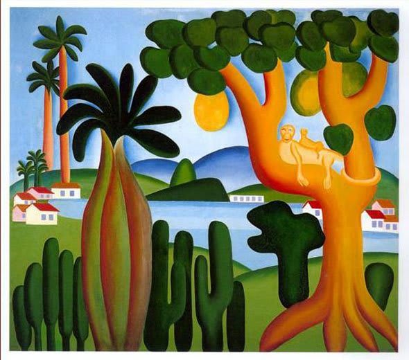 Tarjeta Postal, obra de Tarsila do Amaral.