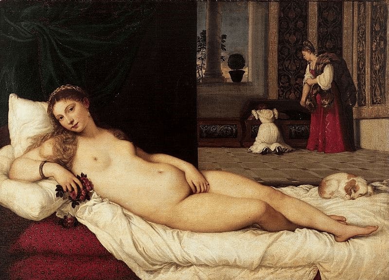 Venus de Urbino de Tiziano, 1538