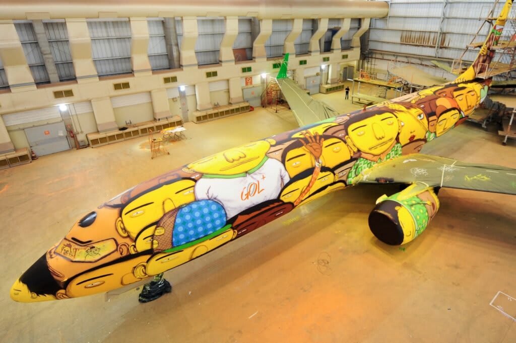 Boeing 737 de Gol - Avion officiel de la sélection brésilienne de football 2014
