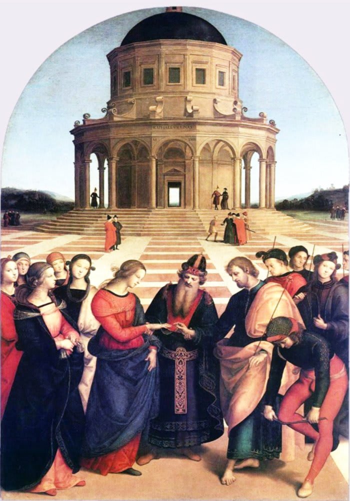 Los Desposorios de la Virgen, obra de Rafael Sanzio