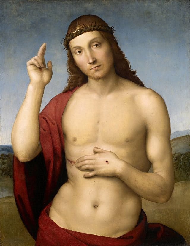 Cristo Bendiciendo, obra de Rafael Sanzio