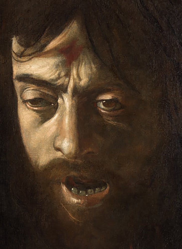 Autorretrato - detalle de la pintura