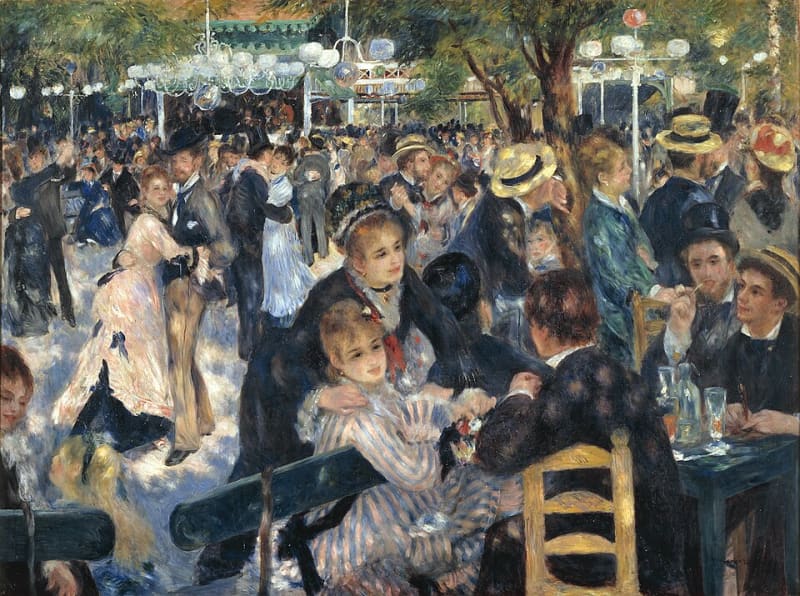 The Dance at the Moulin de la Galette  - Auguste Renoir