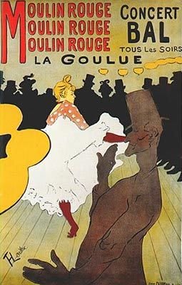 La Goulue en el Moulin Rouge. Henri de Toulouse-Lautrec. 1891