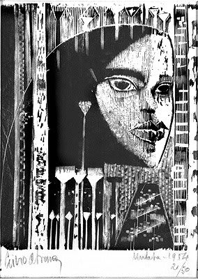 Mulata (de la serie Negras). Lívio Abramo . 1954