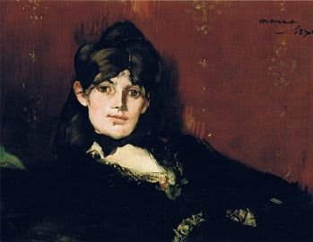 Portrait de Berthe Morisot. Édouard Manet. 1867