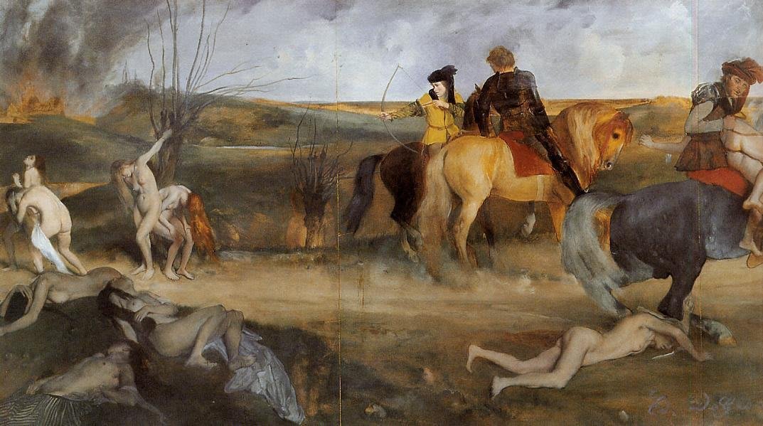 Au Cœur de la Guerre. Edgar Degas. 1865