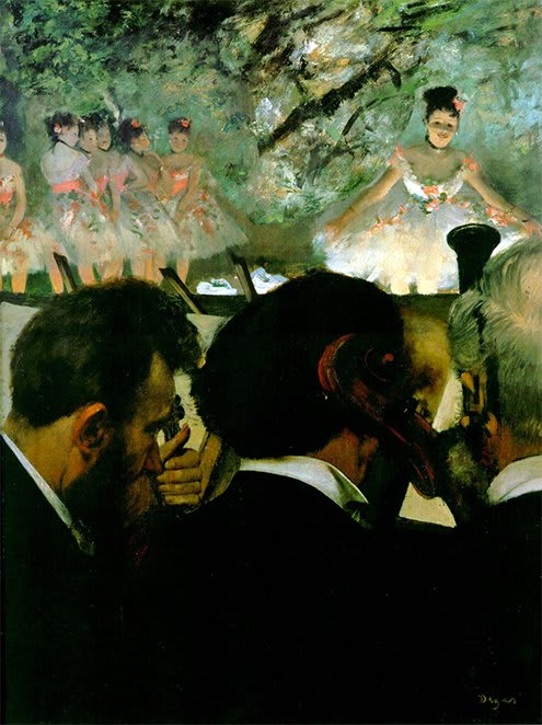 Les Musiciens de l'Orchestre. Edgar Degas. 1872