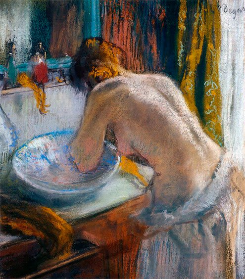 Scène de Bain. Edgar Degas. 1885