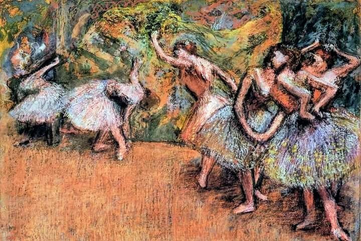 Scène de Ballet. Edgar Degas. 1900 - Pastel sur papier (78 x 111,2cm) - National Gallery of Art, Washington (USA)