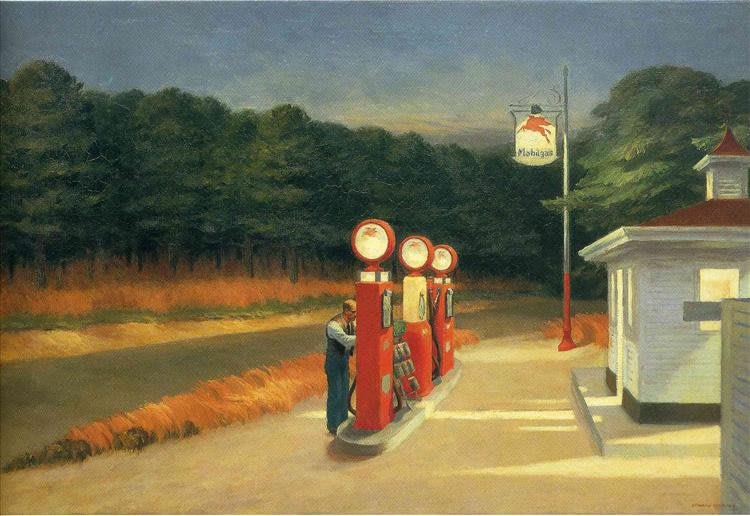 Peinture de Edward Hopper, Sol da manhã (Morning Sun), avec une femme assise sur un lit.