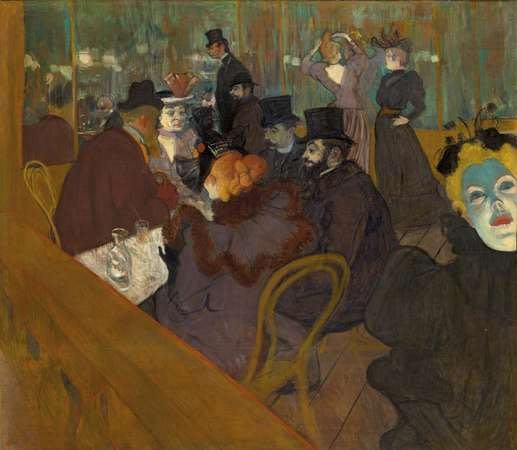 Au Moulin Rouge. Toulouse-Lautrec. 1893-95