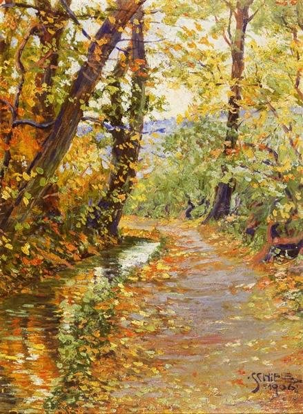 Flusslandschaft von 1906