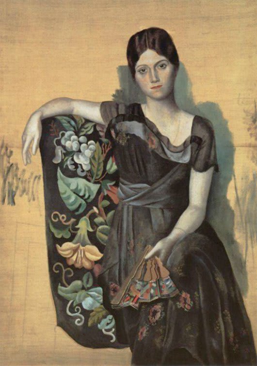 Ritratto di Olga - Biografia di Pablo Picasso