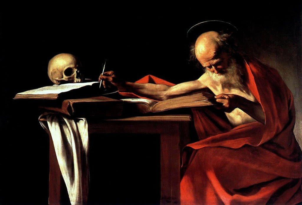 Saint Jérôme écrivant, par Caravage